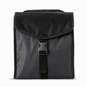 Fold-Over Lunch Bag - Black Colorblock